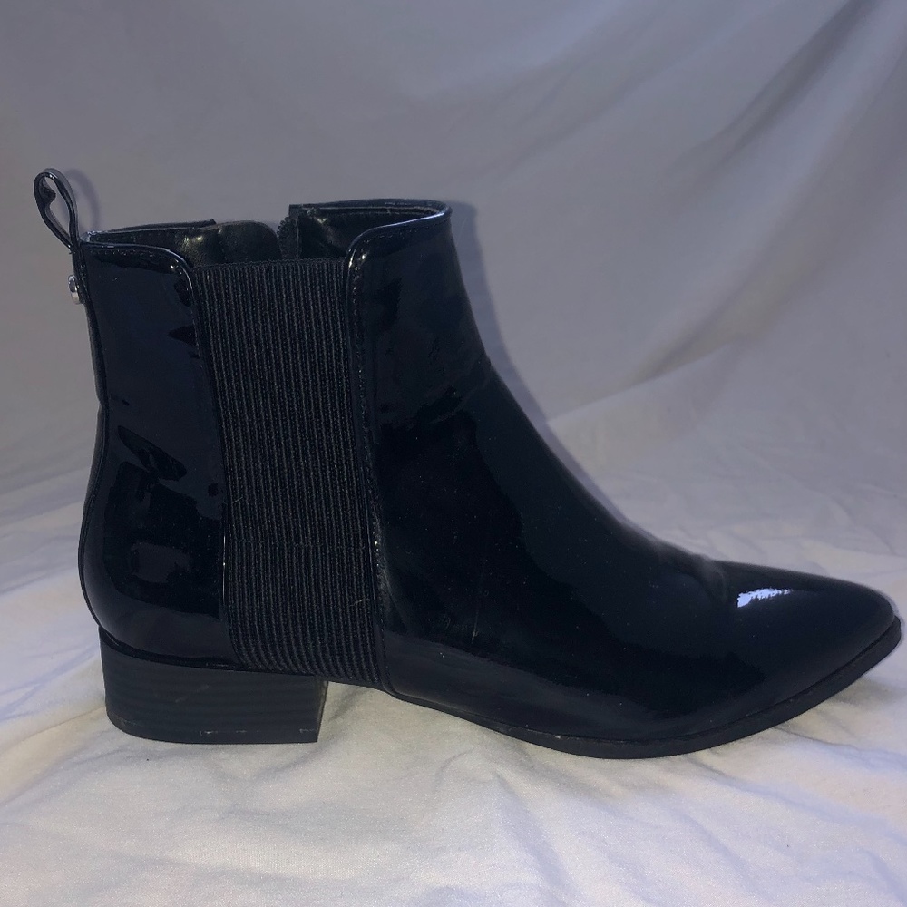 Black Leather Booties